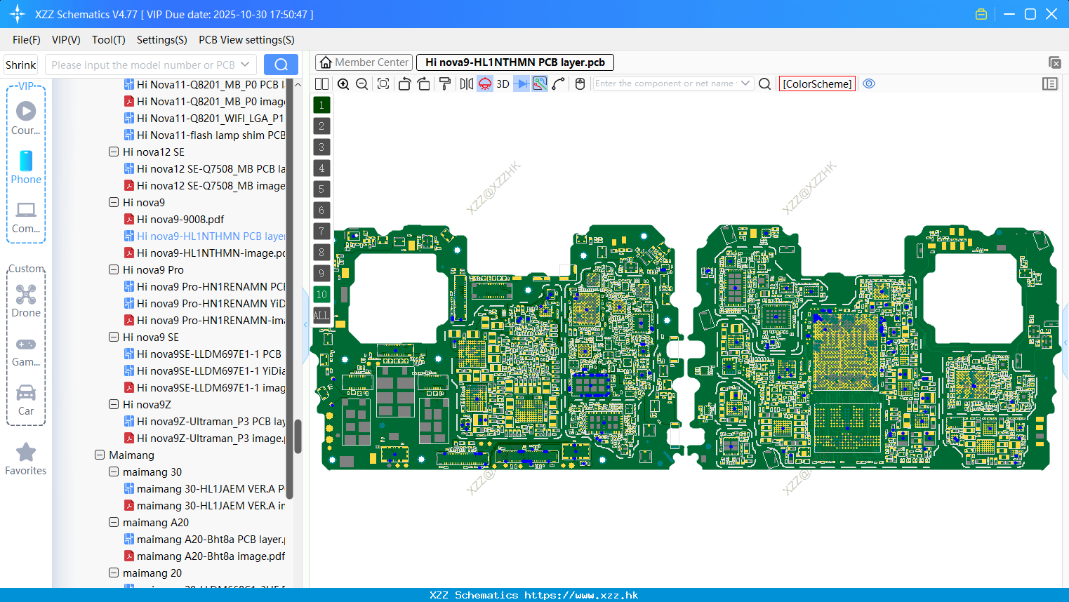 Huawei Hi Nova9-HL1NTHMN PCB Layer